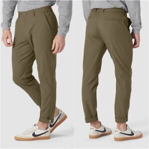 Jack Archer Jetsetter Tech Pant Olive Green Slim Fit 33x32 Work Travel Commute